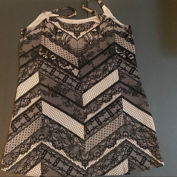 Cabi Tank Top Lace Print Monaco Tunic Style #3278 - Picture 4 of 8